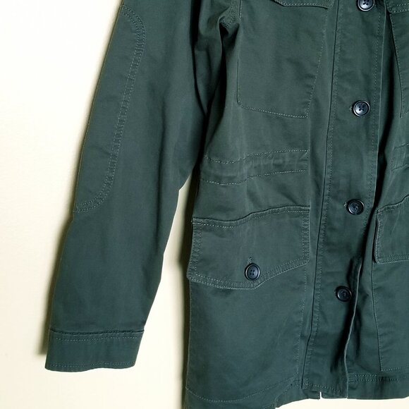 Banana Republic Factory Four Pocket Military Jacket – Mallard Green - Sz S - Picture 4 of 10